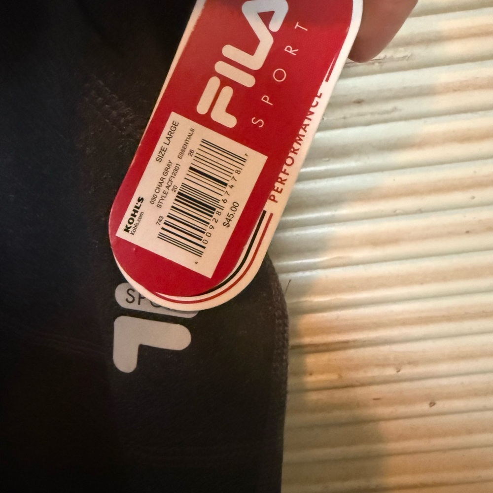 Fila Dark Gray Movement Workout Pants - Picture 3 of 10